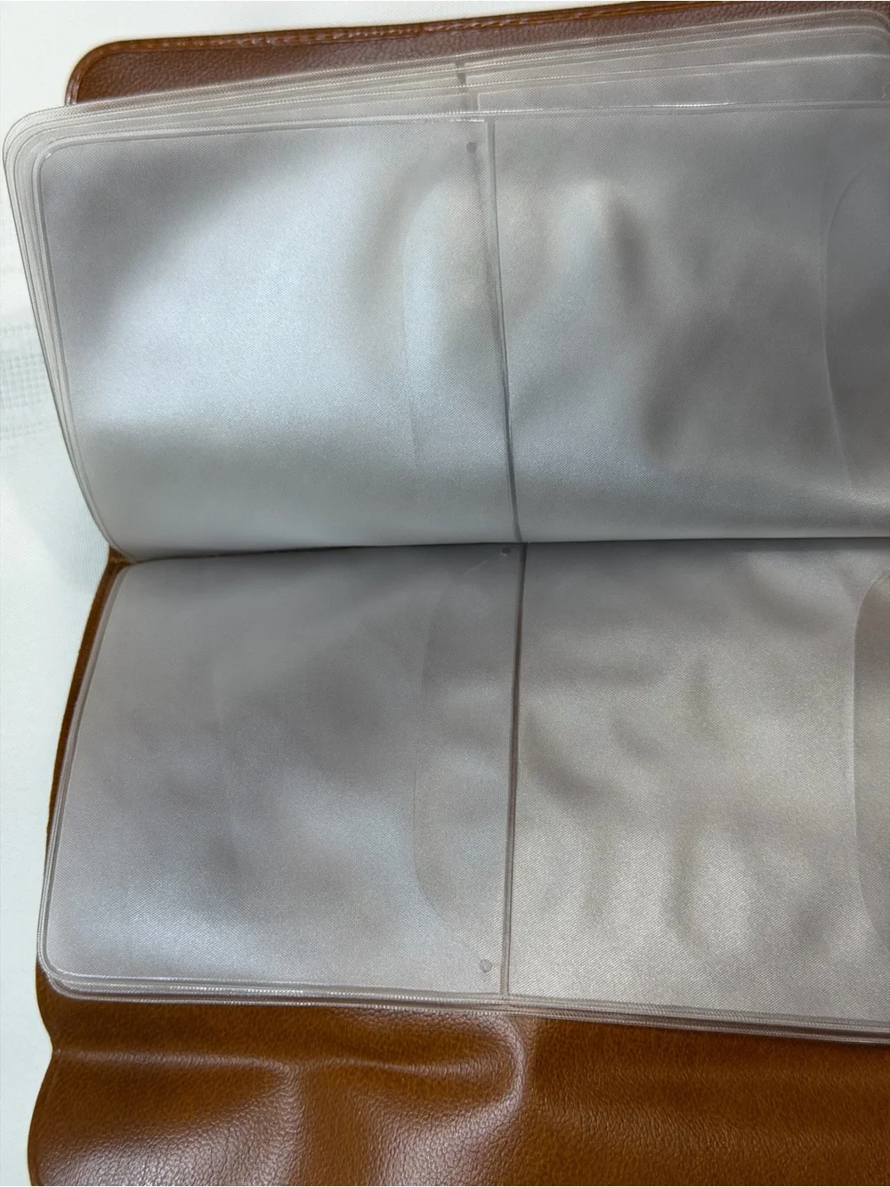 Vtg Samsonite 70s Travel Shoulder Bag Purse W/ Wallet Brown/Tan Faux Leather